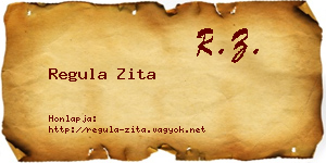 Regula Zita névjegykártya